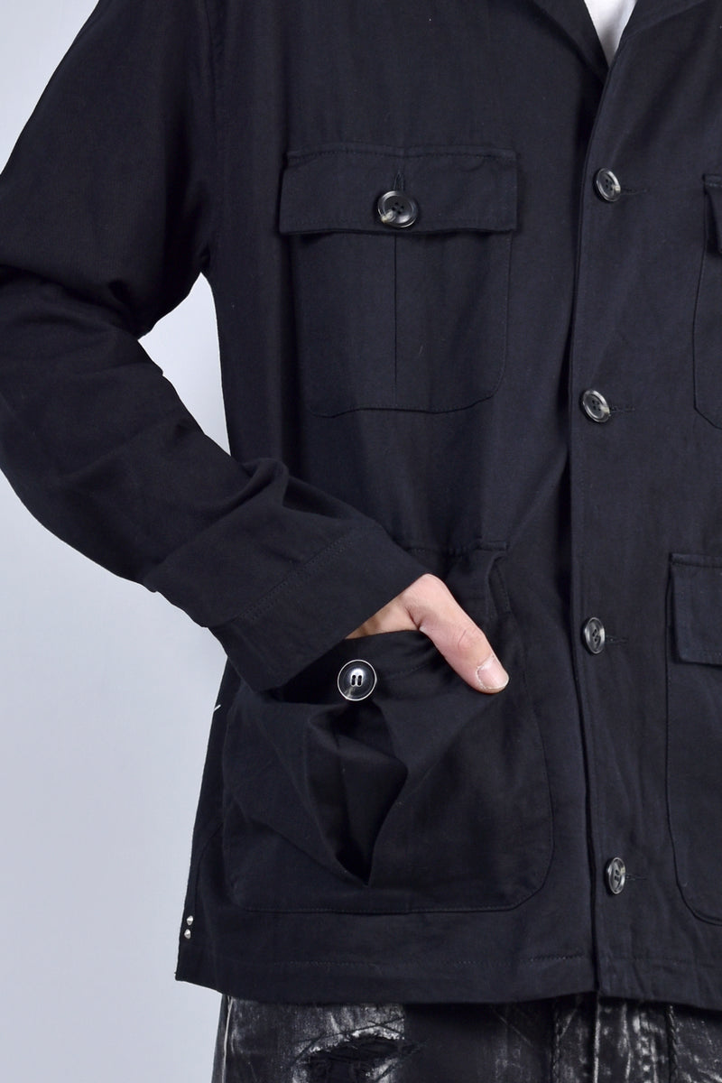 2002-SH07B Splash Field Shirt Black