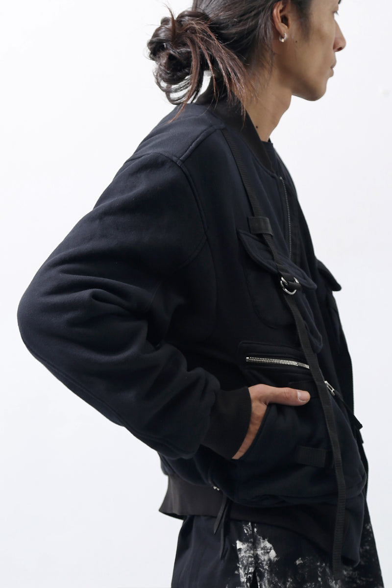 1902-JK06 Parachute Over Blouson Black