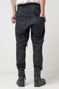 2301-PT02 Drop Crotch Crush Pants