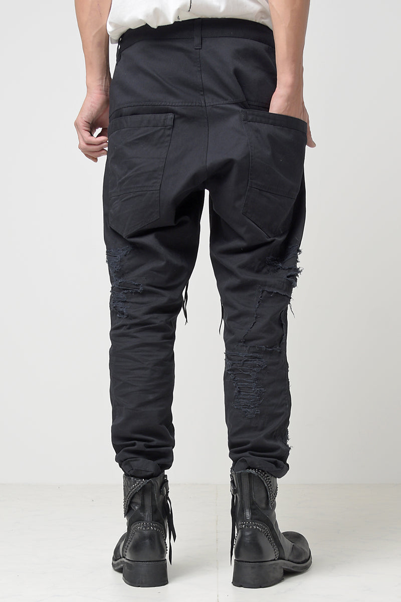2301-PT02 Drop Crotch Crush Pants