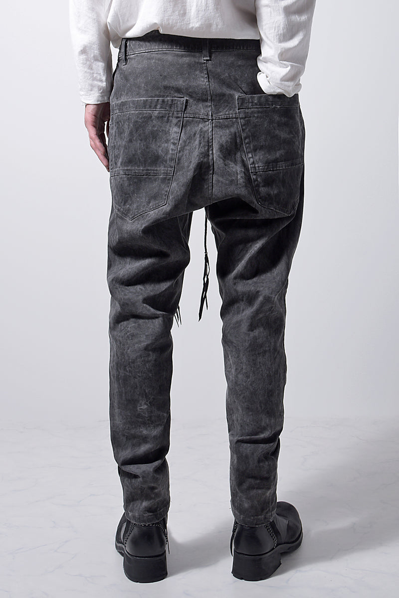 2202-PT01A Drop Crotch Pants Charcoal