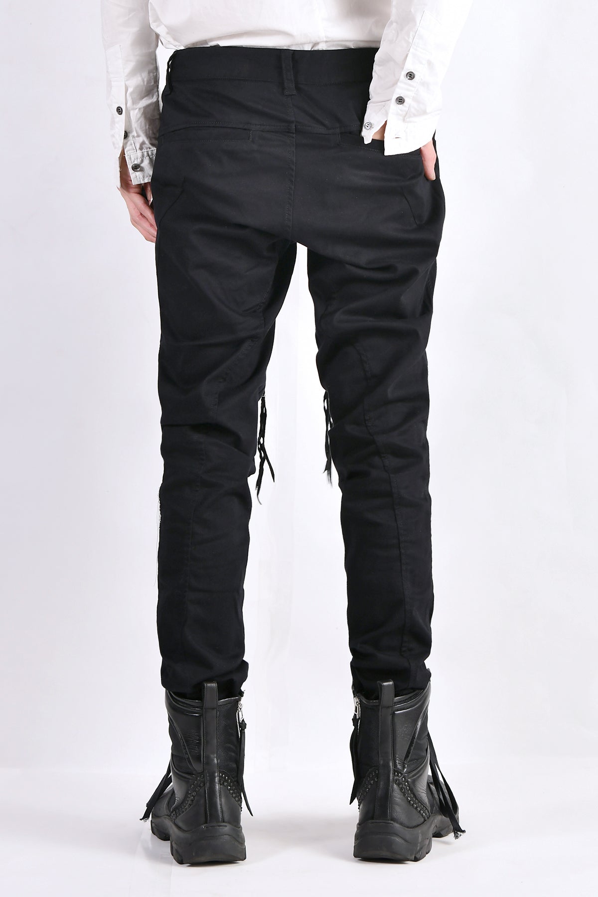 2102-PT01A Stretch Twill Pants 03 Black