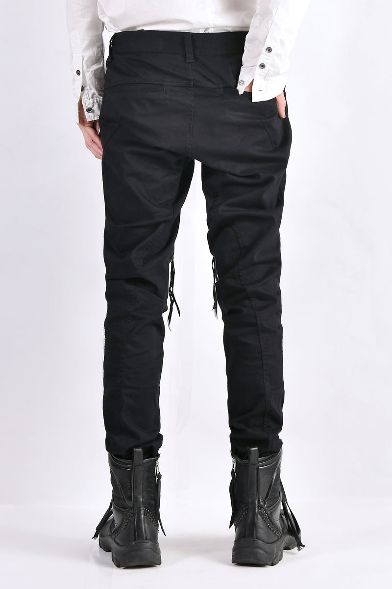 2102-PT01A Stretch Twill Pants 03 Black