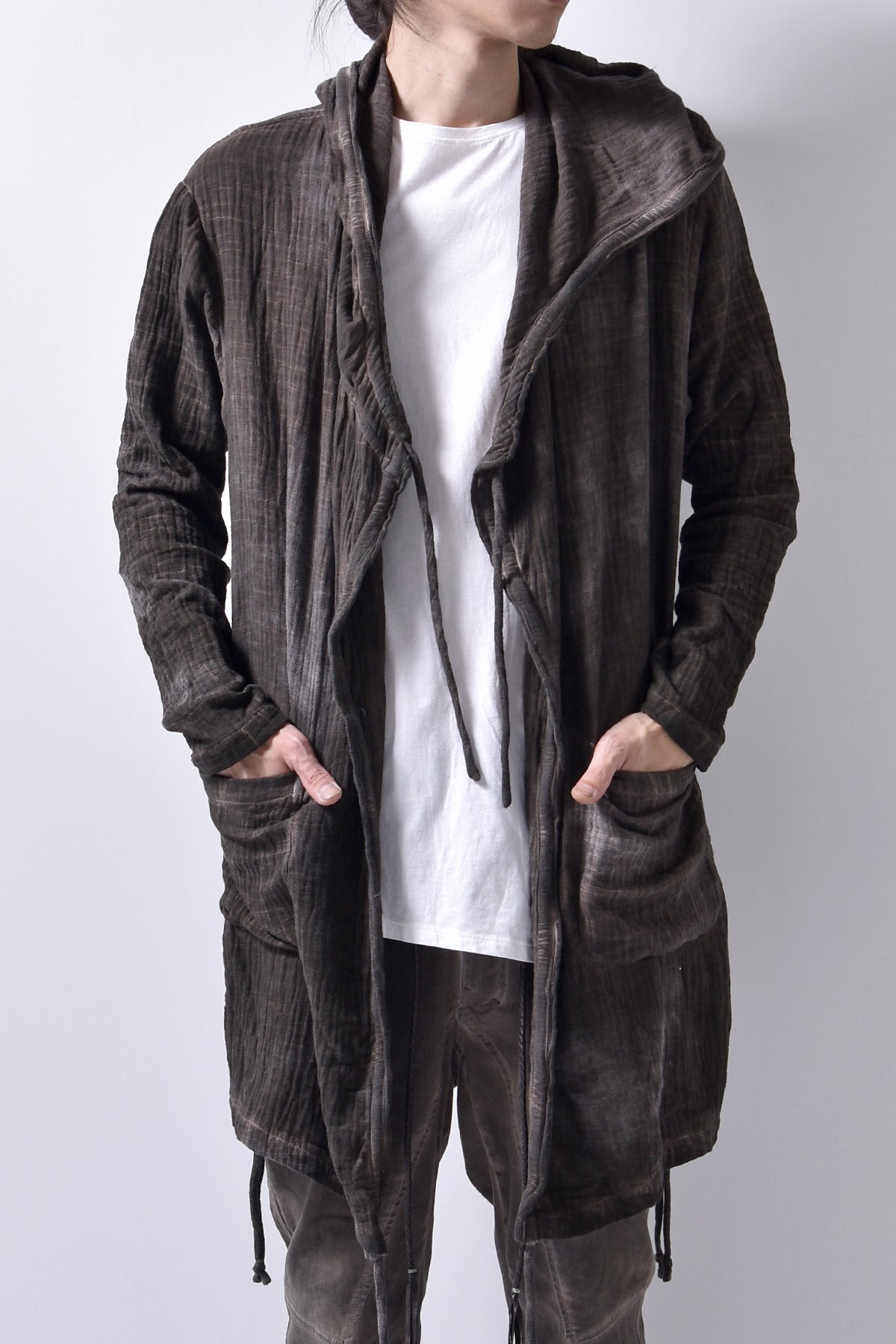 2102-TP04A Hooded Gauze CD / LS Brown