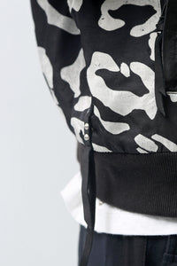 1902-JK05 Leather Combi Dolman JKT / LP Black