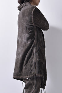 2102-TP04A Hooded Gauze CD / LS Brown