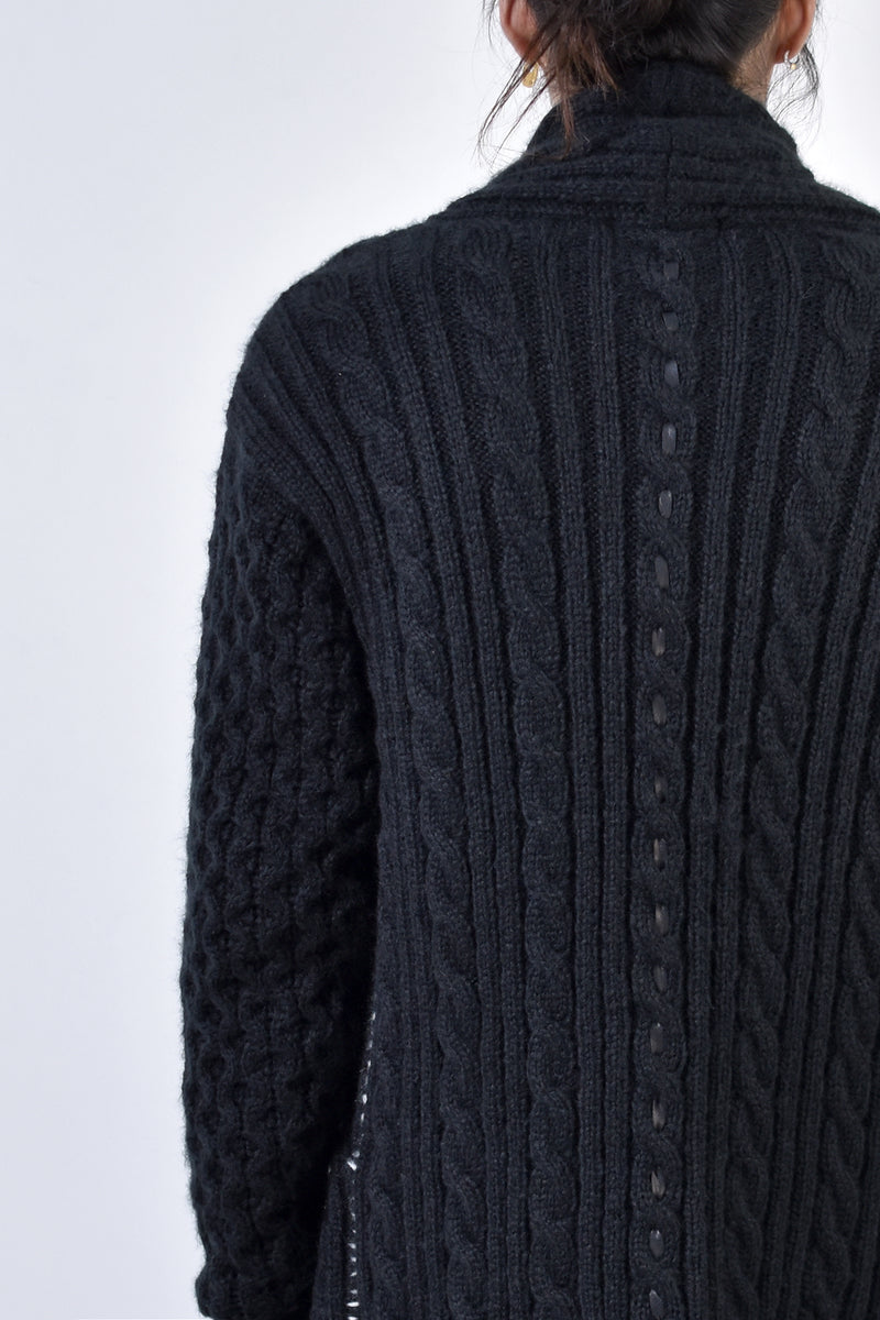 2002-KT02 Cable Combi Mohair CD Black