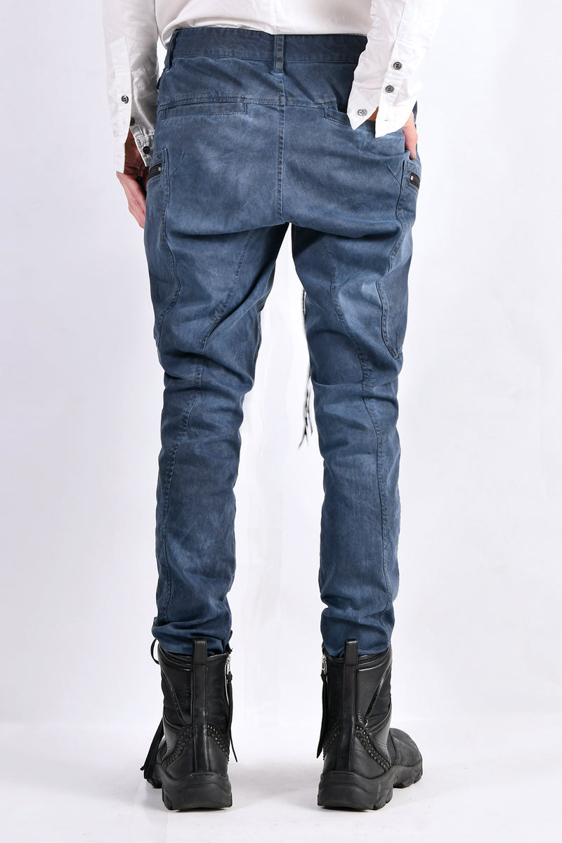 2102-PT02A Double Pocket Twill Pants 03 Navy