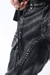 1902-PT06A Discharged Double Flap Pants