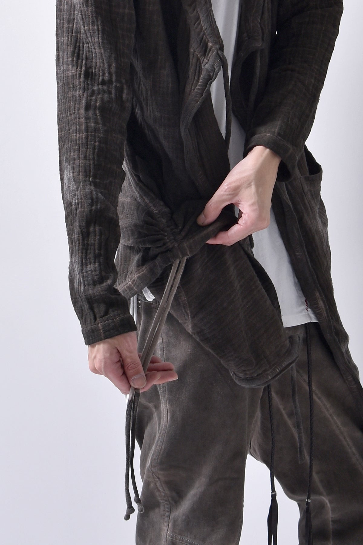 2102-TP04A Hooded Gauze CD / LS Brown