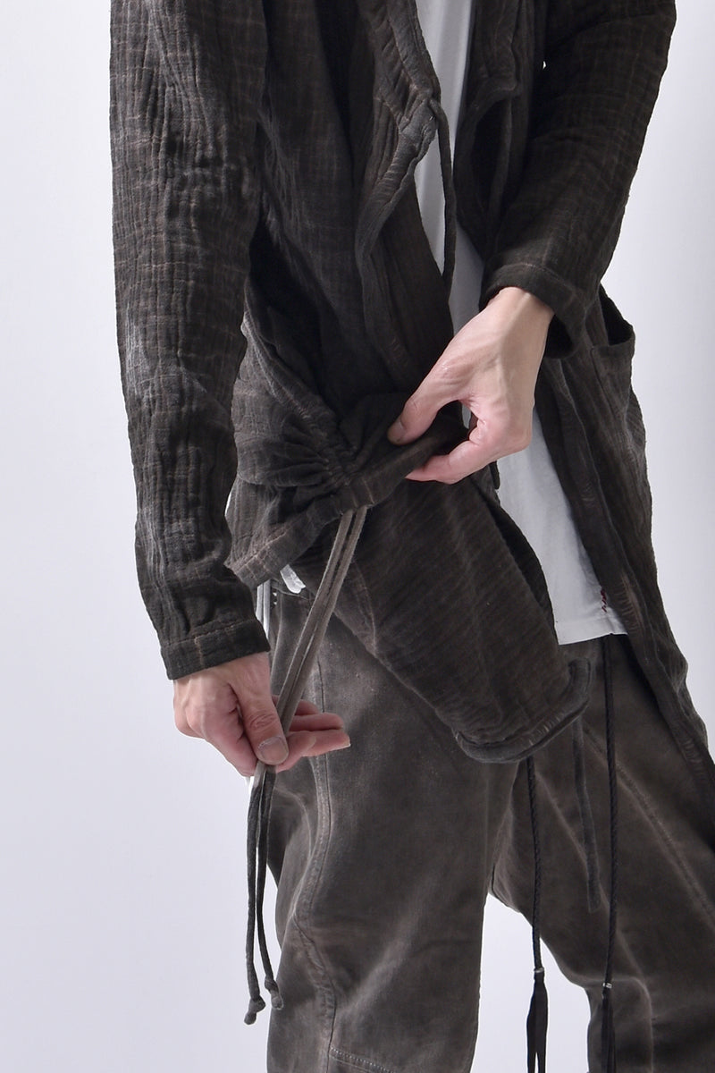 2102-TP04A Hooded Gauze CD / LS Brown