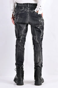 2102-PT02B Discharged Double Pocket Twill Pants 03