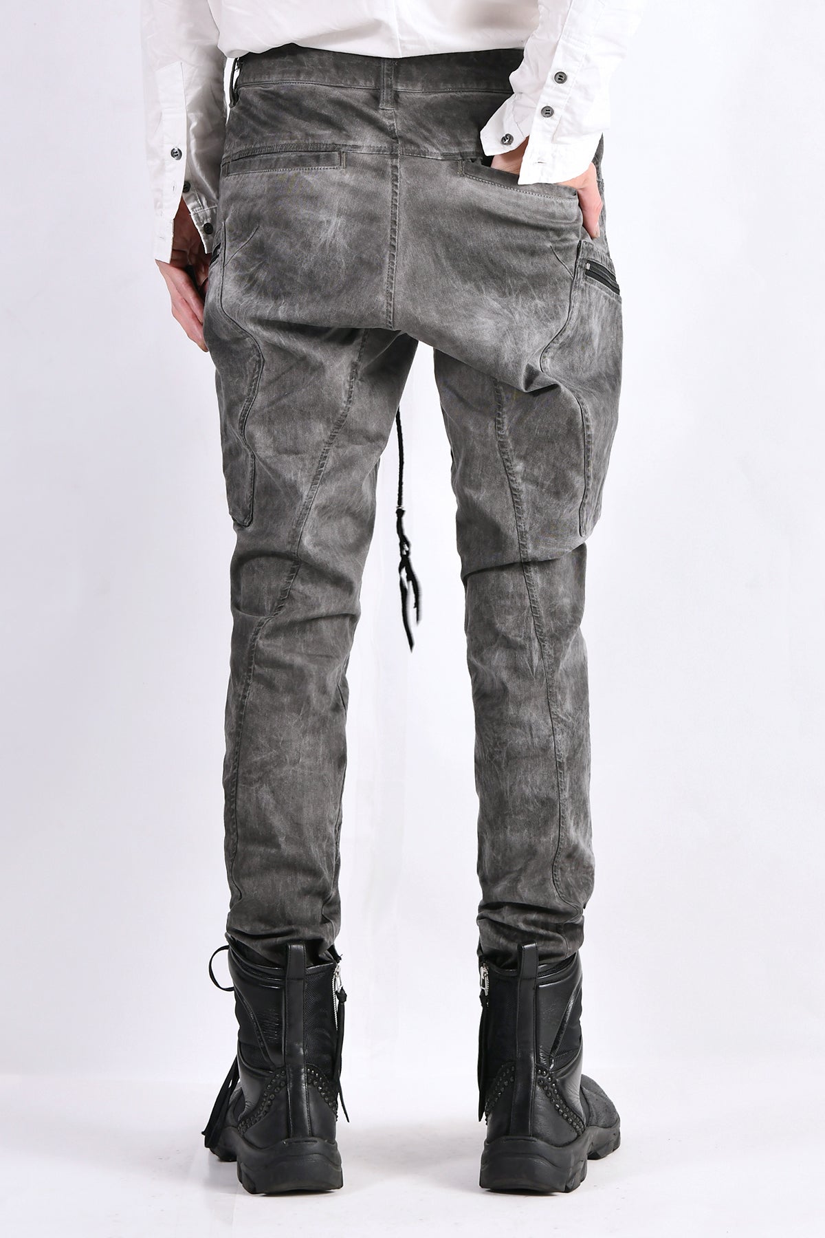 2102-PT02A Double Pocket Twill Pants 03 Charcoal