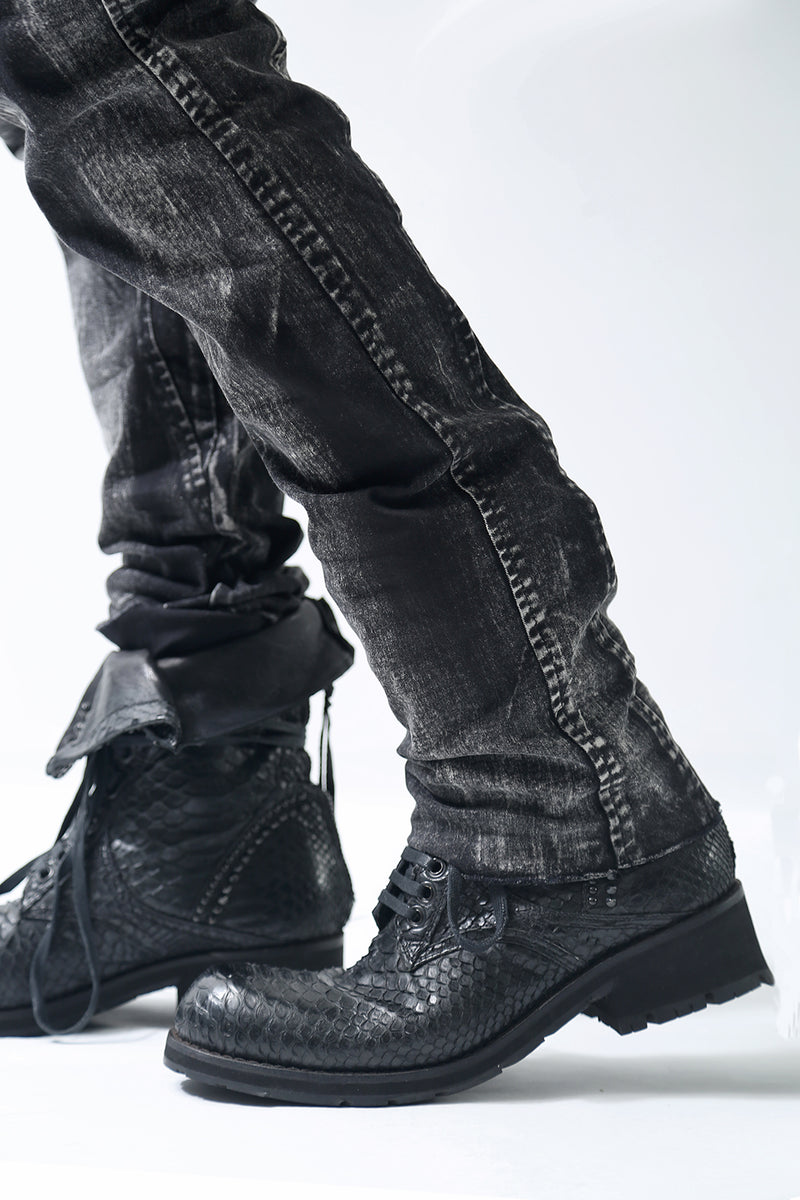 1902-PT06B Discharged Crush Pants