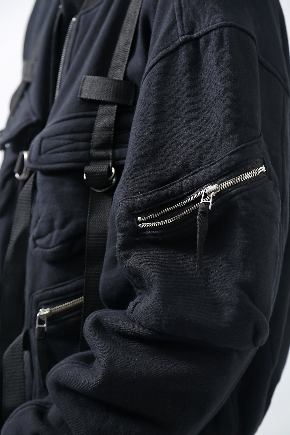 1902-JK06 Parachute Over Blouson Black