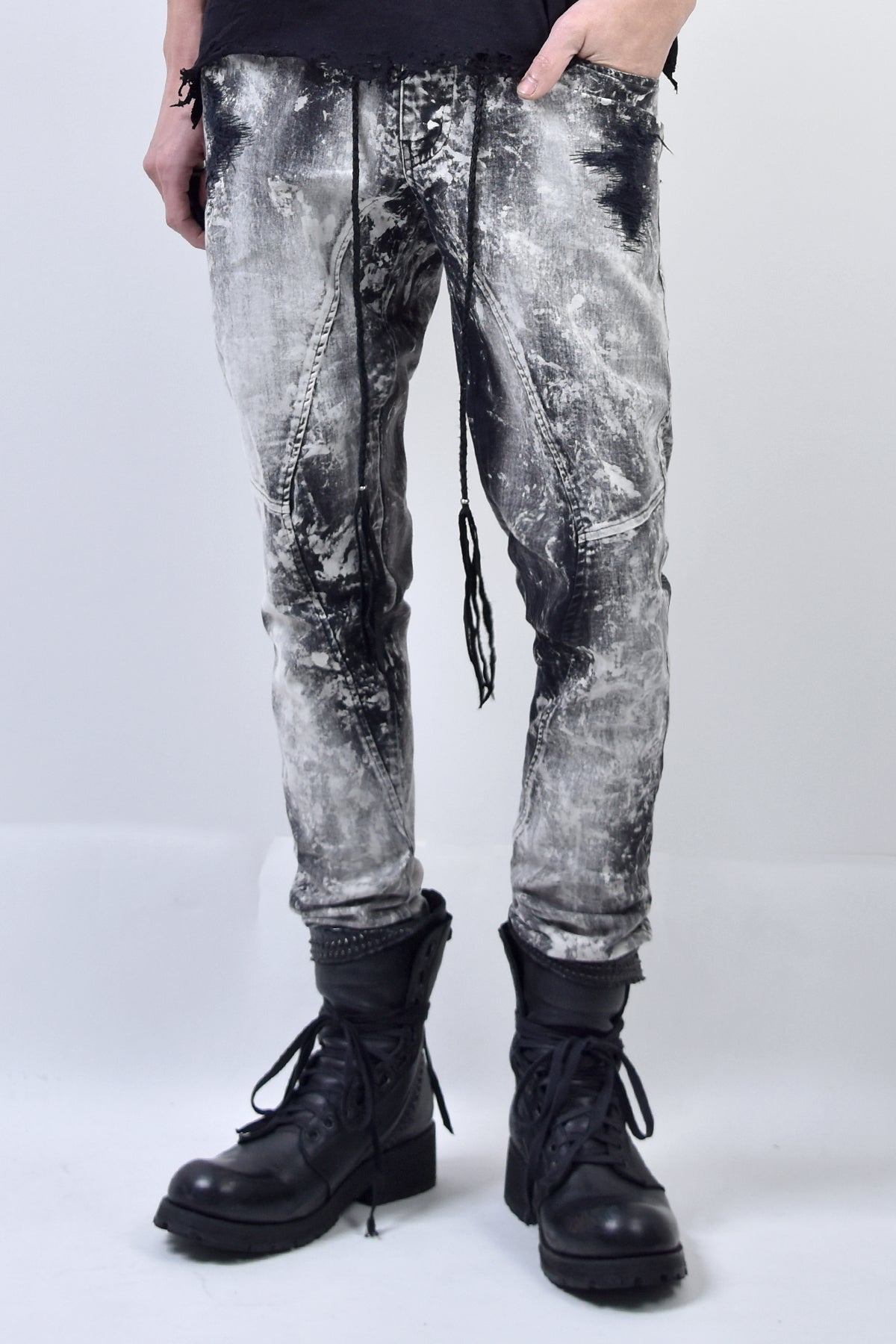 2101-PT01B Discharged Stretch Twill Pants 01