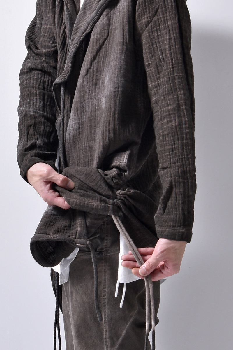 2102-TP04A Hooded Gauze CD / LS Brown