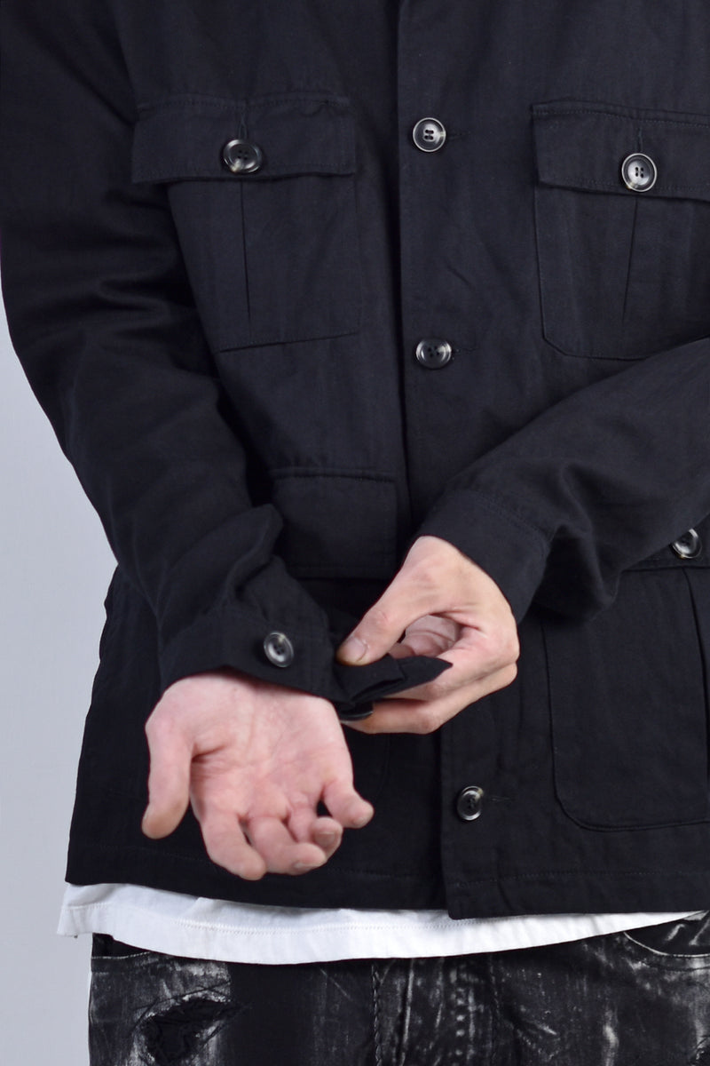 2002-SH07B Splash Field Shirt Black