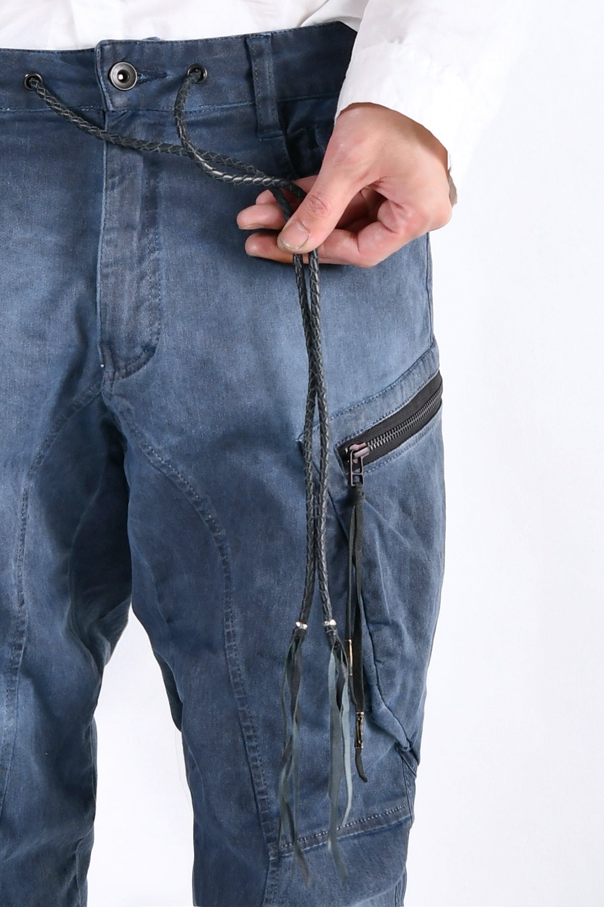 2102-PT02A Double Pocket Twill Pants 03 Navy