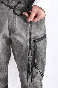 2102-PT02A Double Pocket Twill Pants 03 Charcoal