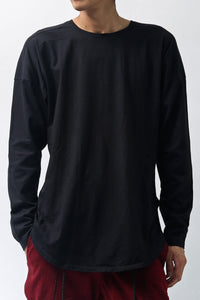 1902-CT02/LS Back Stitch Crush Cut / LS Black