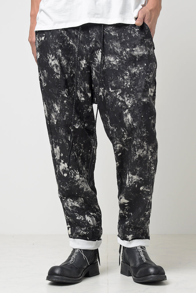 2301-PT08 Discharged Linen Layered Pants