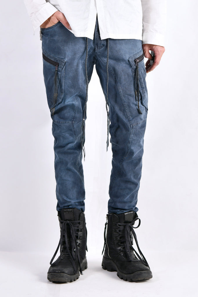 2102-PT02A Double Pocket Twill Pants 03 Navy