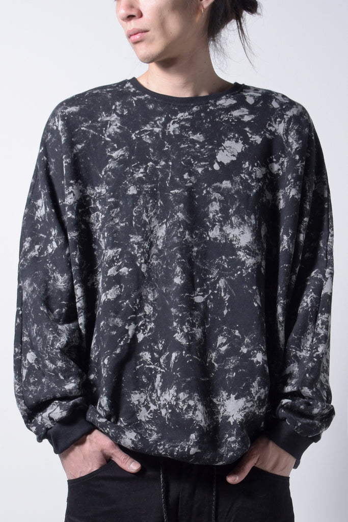2202-TP05 Flake Discharged Dolman Top