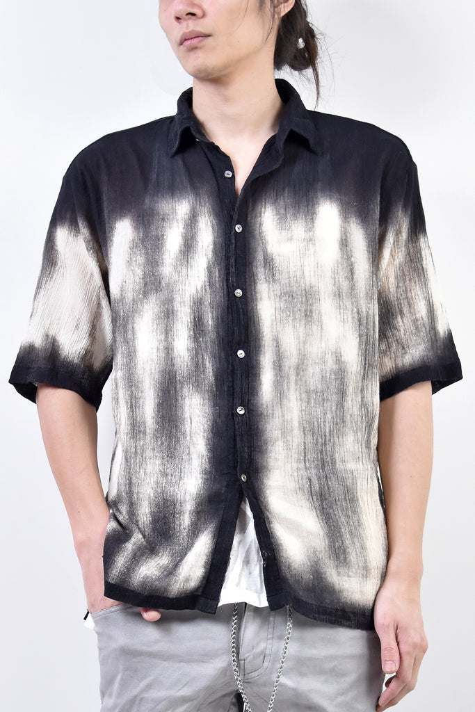 2101-SH04C Discharged Crepe Cotton Slim Shirt 02