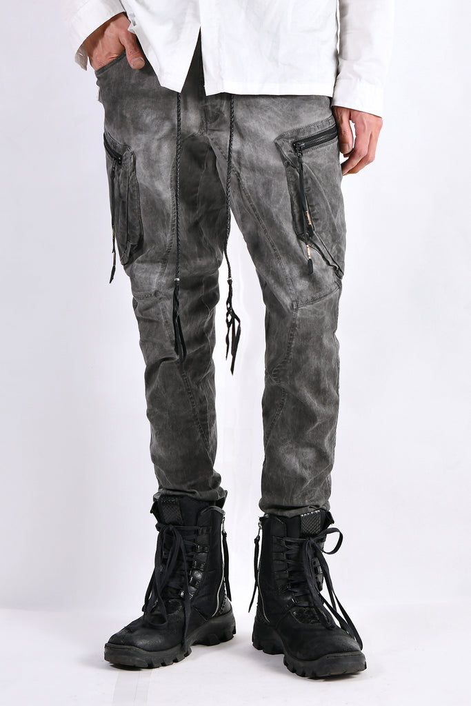 2102-PT02A Double Pocket Twill Pants 03 Charcoal