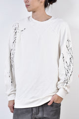 2002-TP04A Splash Bamboo Dolman Pullover White