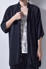 2101-SH05 Stealth Rayon Lazy Shirt Black
