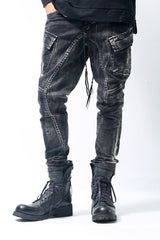 1902-PT06A Discharged Double Flap Pants