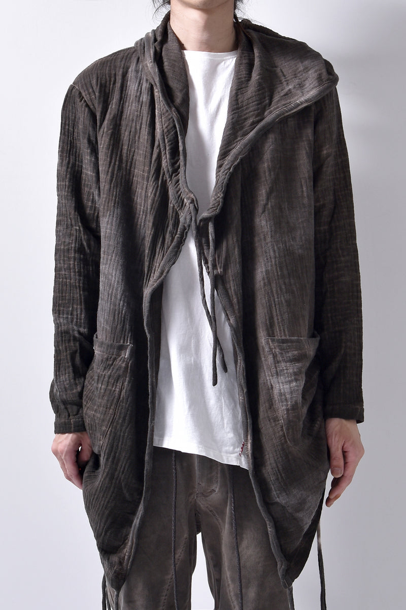 2102-TP04A Hooded Gauze CD / LS Brown