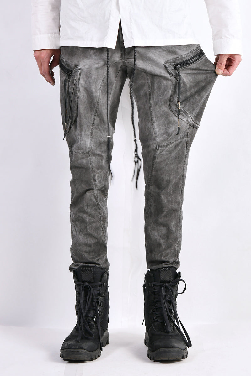 2102-PT02A Double Pocket Twill Pants 03 Charcoal