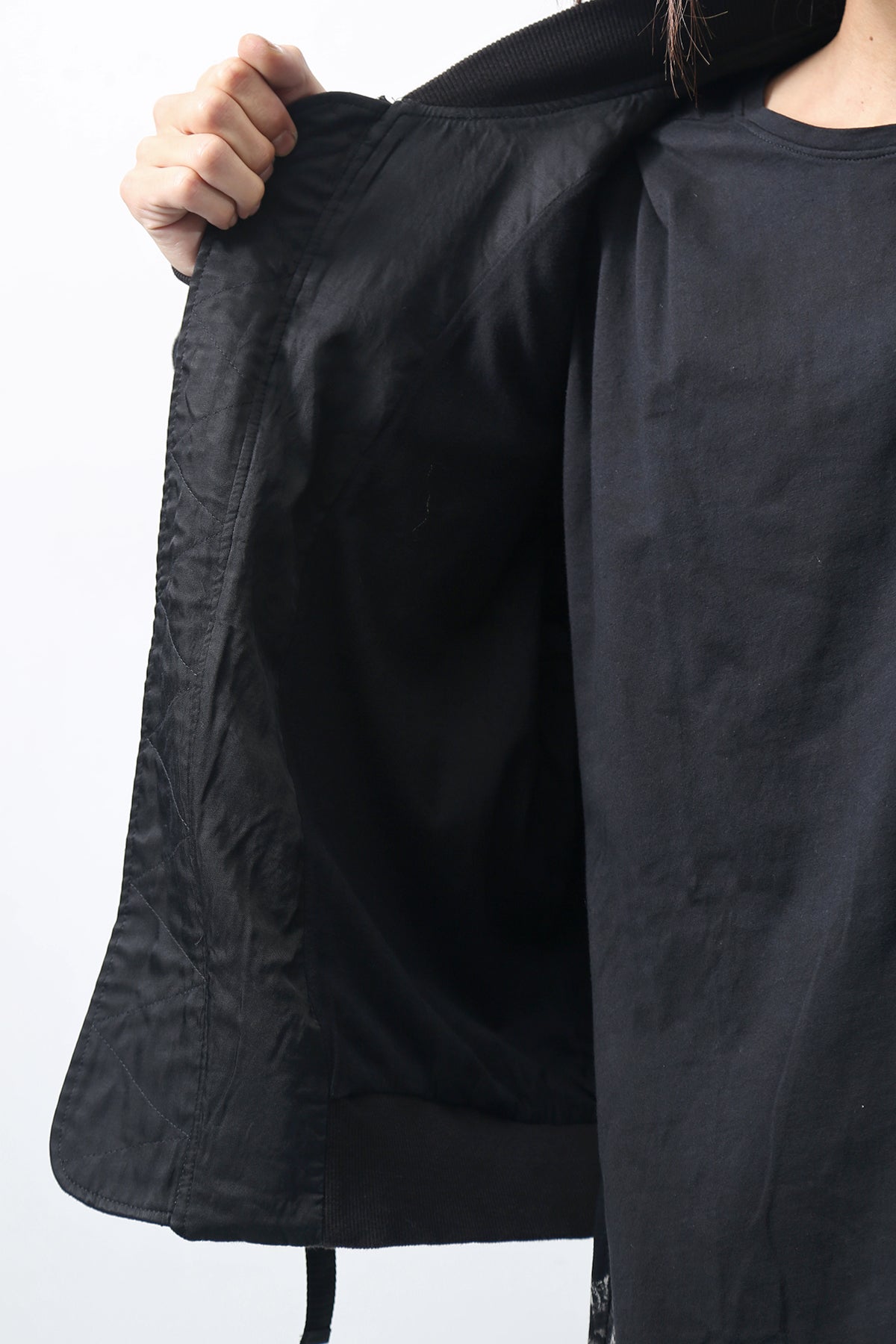 1902-JK06 Parachute Over Blouson Black