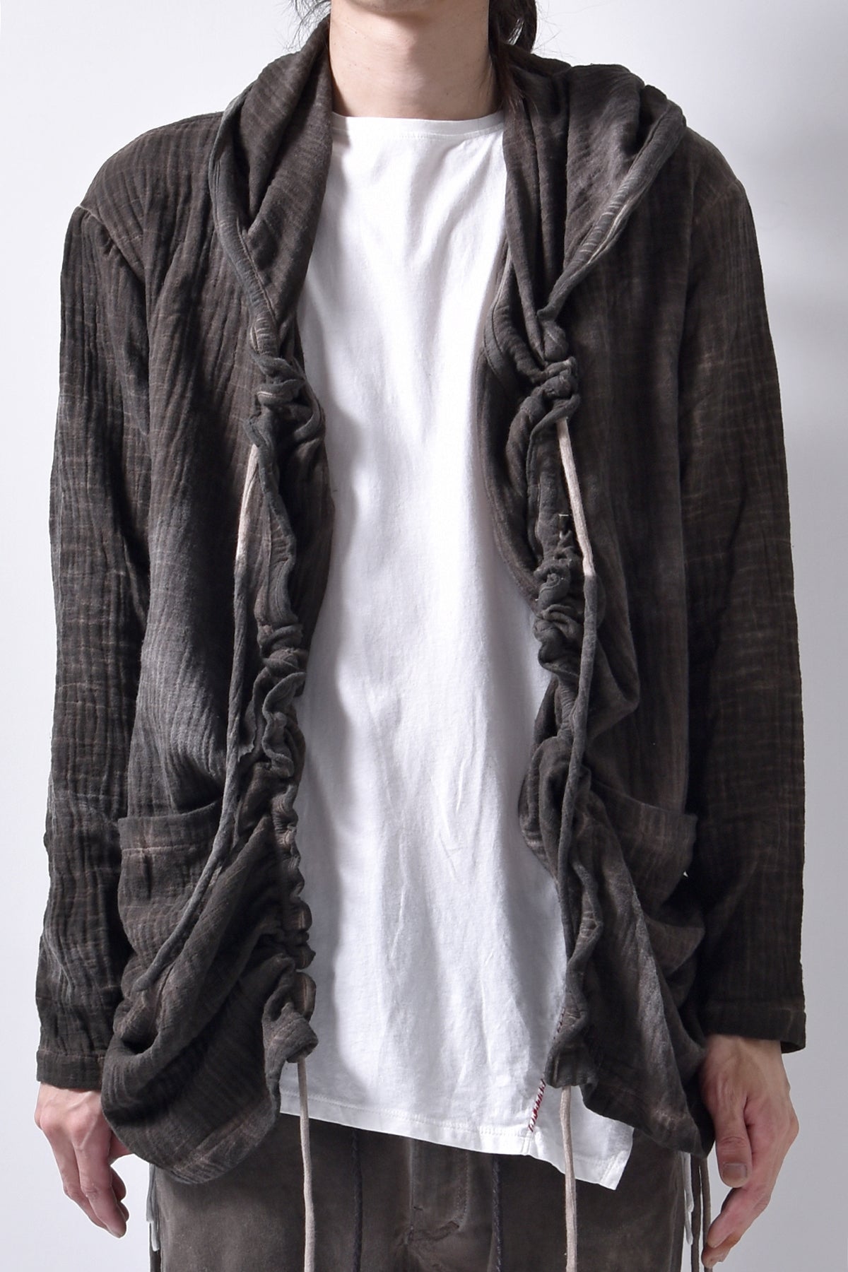 2102-TP04A Hooded Gauze CD / LS Brown