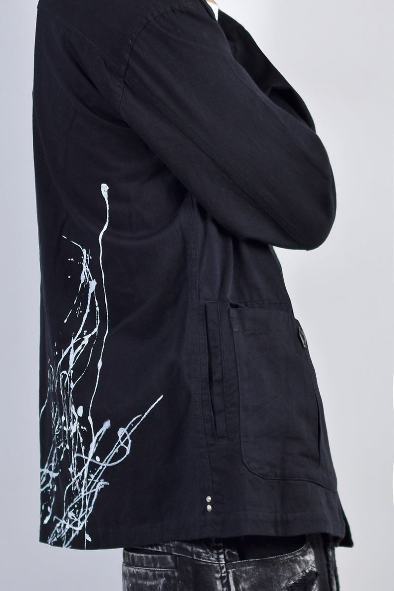 2002-SH07B Splash Field Shirt Black