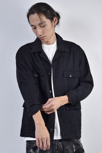 2002-SH07B Splash Field Shirt Black