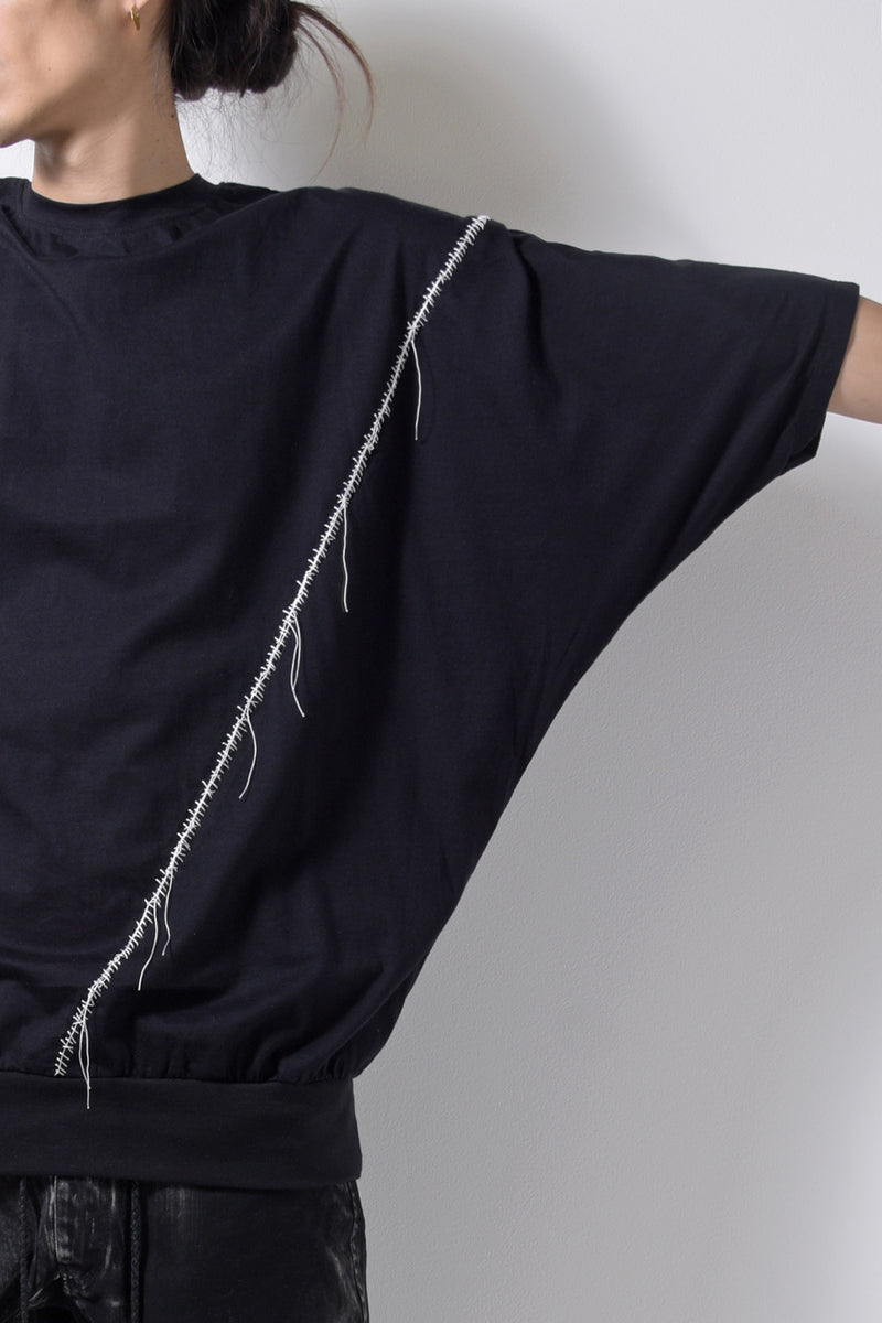 2201-CT06 Hand Stitched Dolman Cut Black