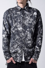 2202-SH03A Flake Discharged Slim Shirt