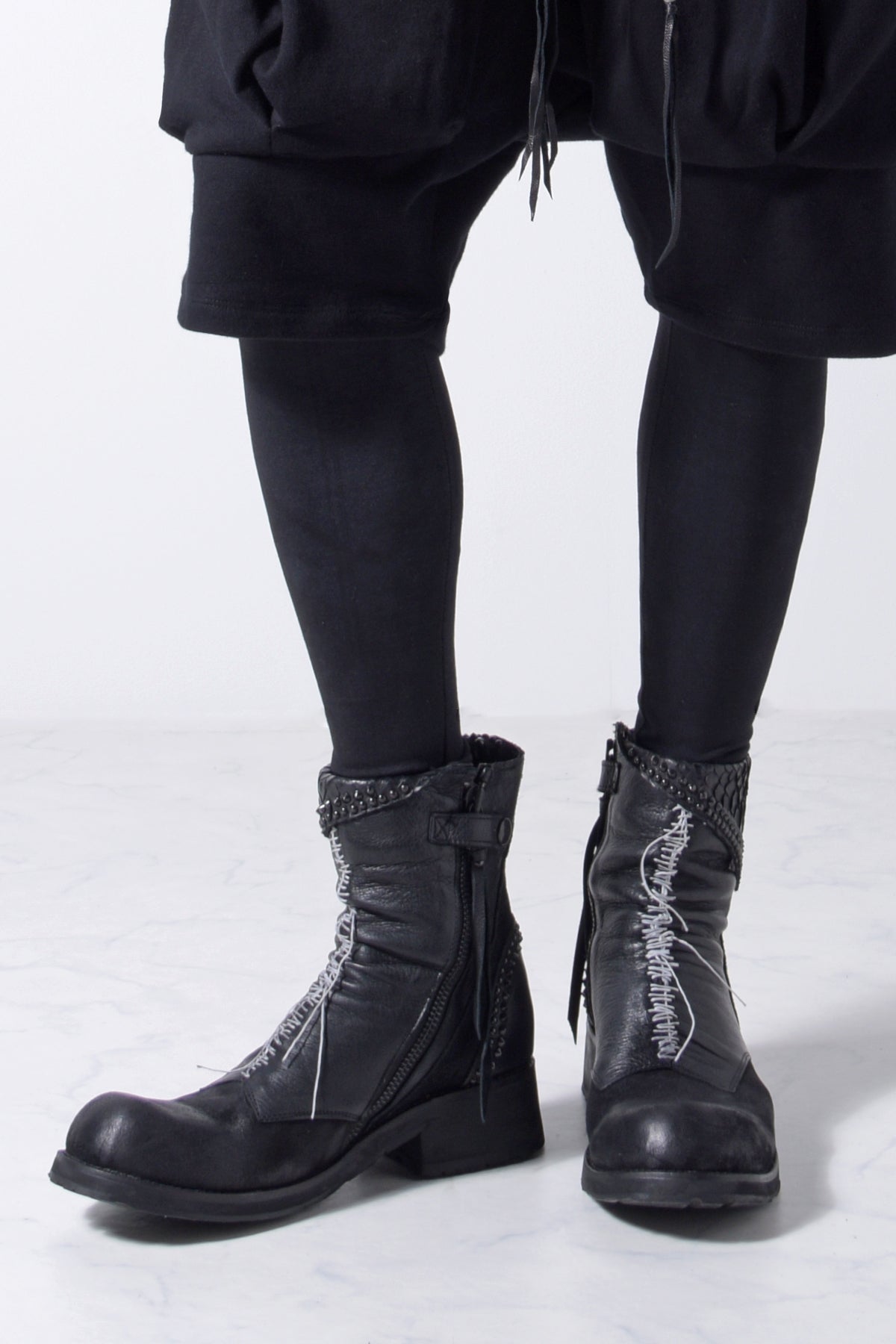 2202-PT09 Hand Stitch Print Leggings -Men's-