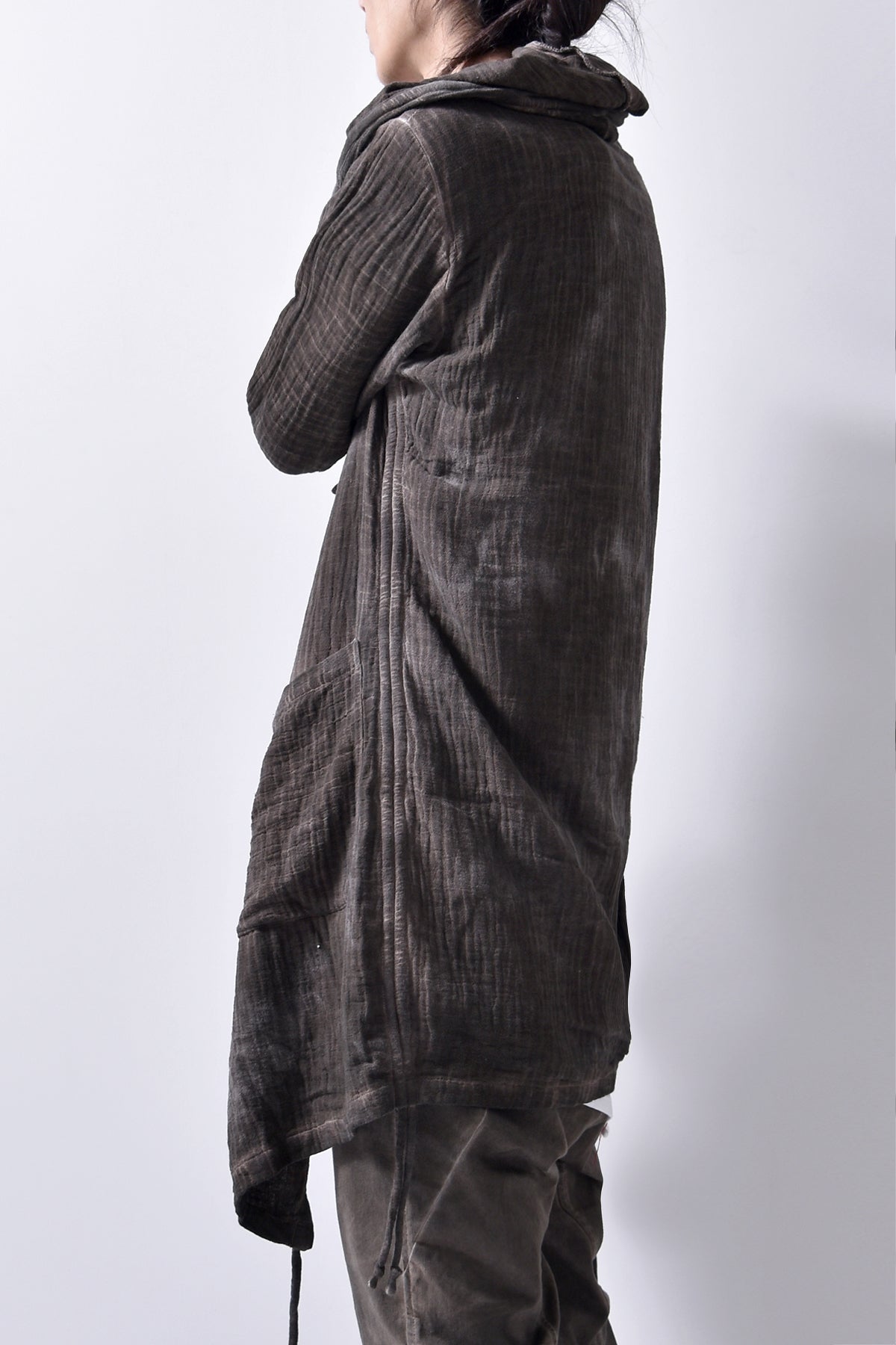 2102-TP04A Hooded Gauze CD / LS Brown