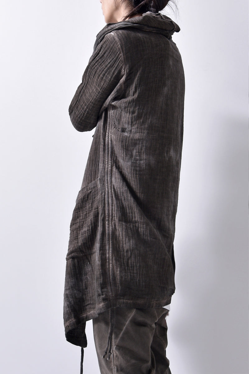 2102-TP04A Hooded Gauze CD / LS Brown