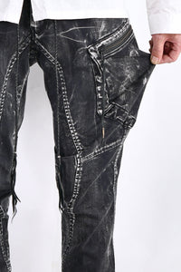 2102-PT02B Discharged Double Pocket Twill Pants 03