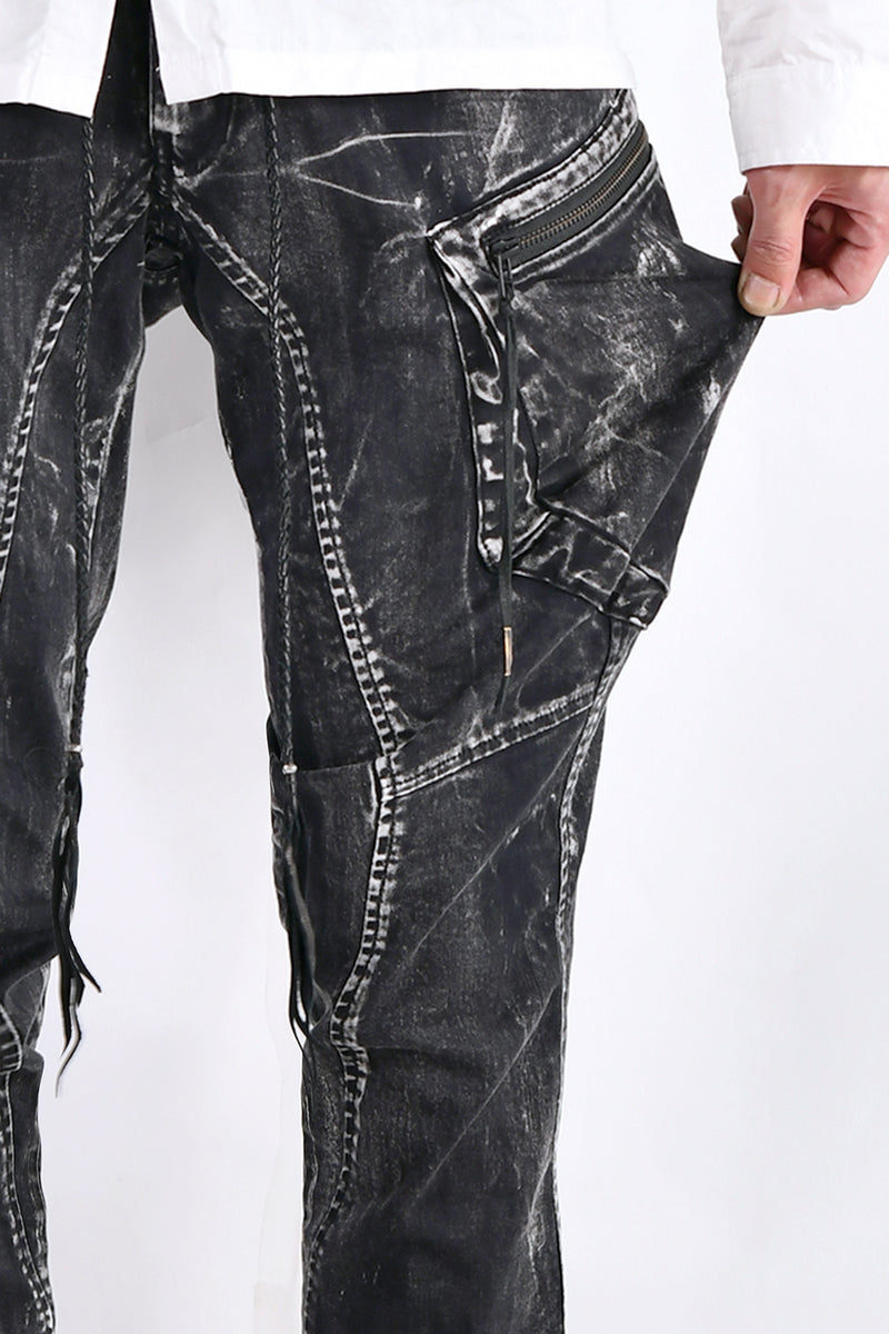 2102-PT02B Discharged Double Pocket Twill Pants 03