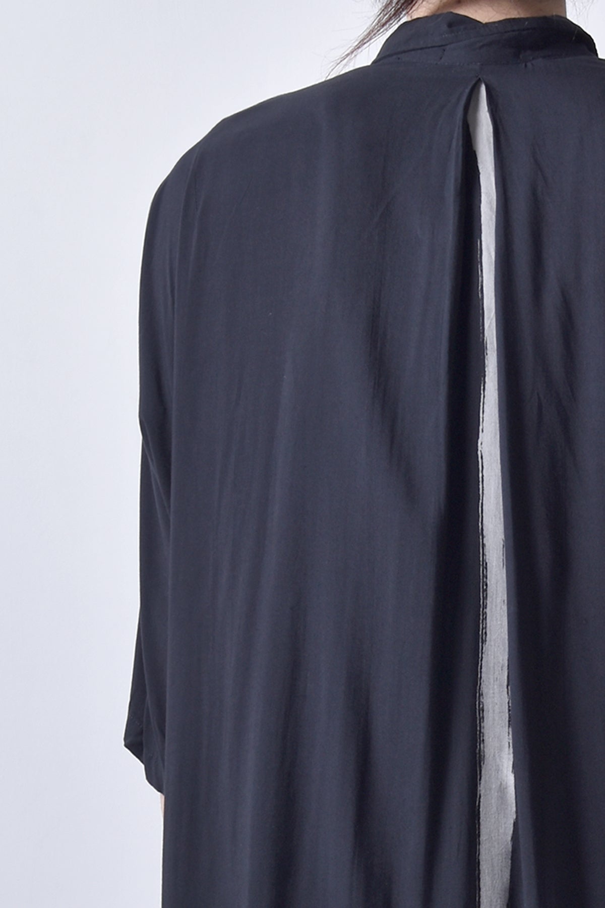 2101-SH05 Stealth Rayon Lazy Shirt_Black