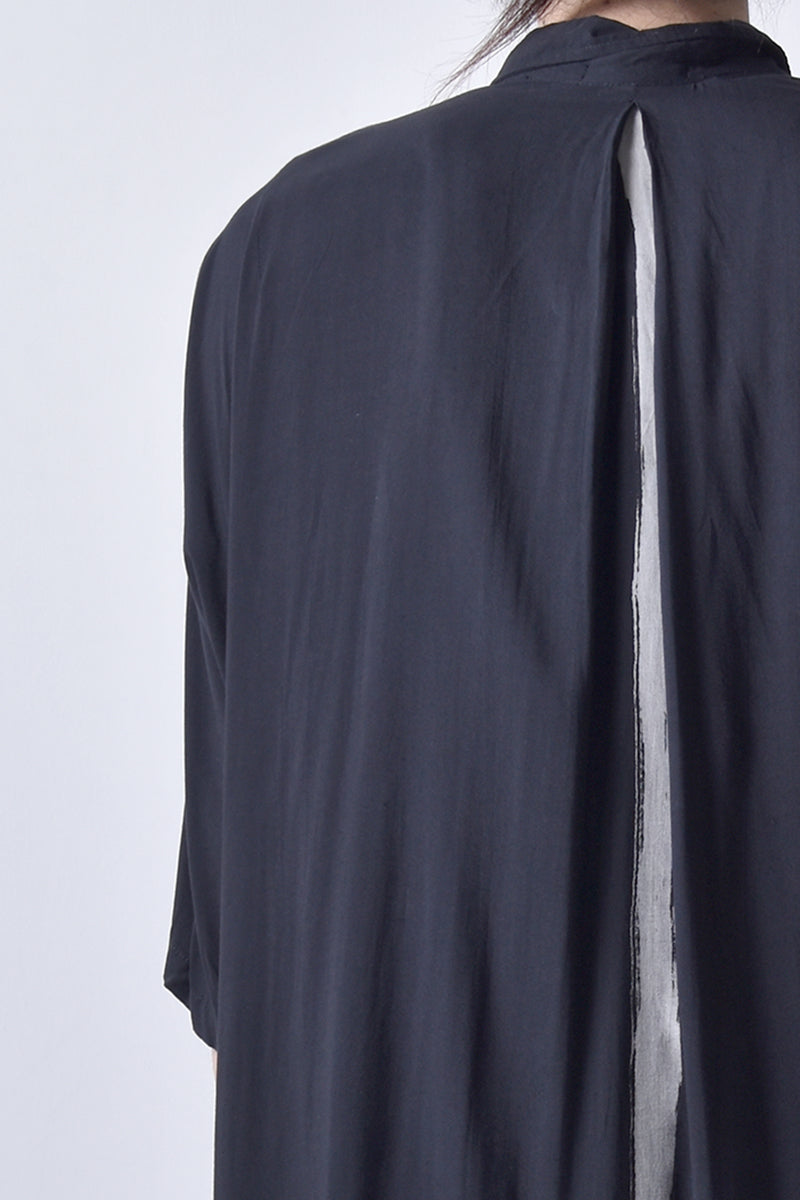 2101-SH05 Stealth Rayon Lazy Shirt_Black