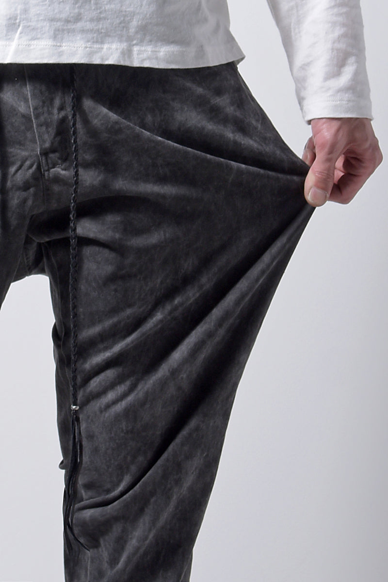 2202-PT01A Drop Crotch Pants Charcoal
