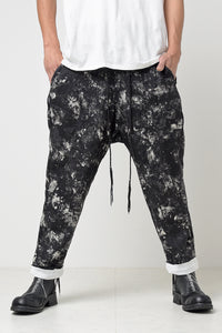 2301-PT08 Discharged Linen Layered Pants